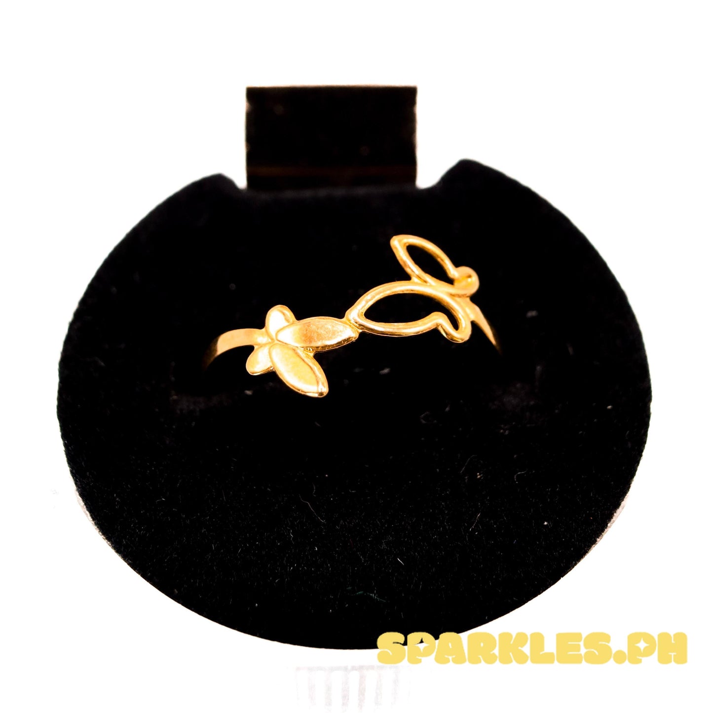 18k Saudi Gold Hermosas Ring Solid Pawnable - SKU-LIF2LZJI