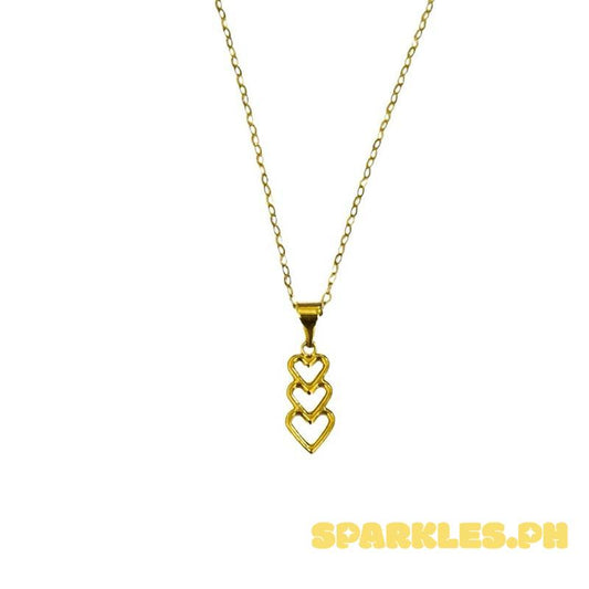 18k Saudi Gol Set Open Heart + Tauco Chain lv1