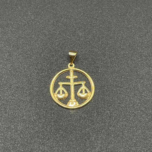 18k Saudi Gold Circle Libra Solid Pawnable