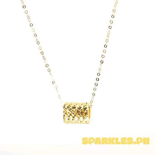 18k Saudi Gold Diacut Barrel + Tauco Chain lv1