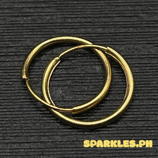 8mm Plain Loop Earring Solid Pawnable