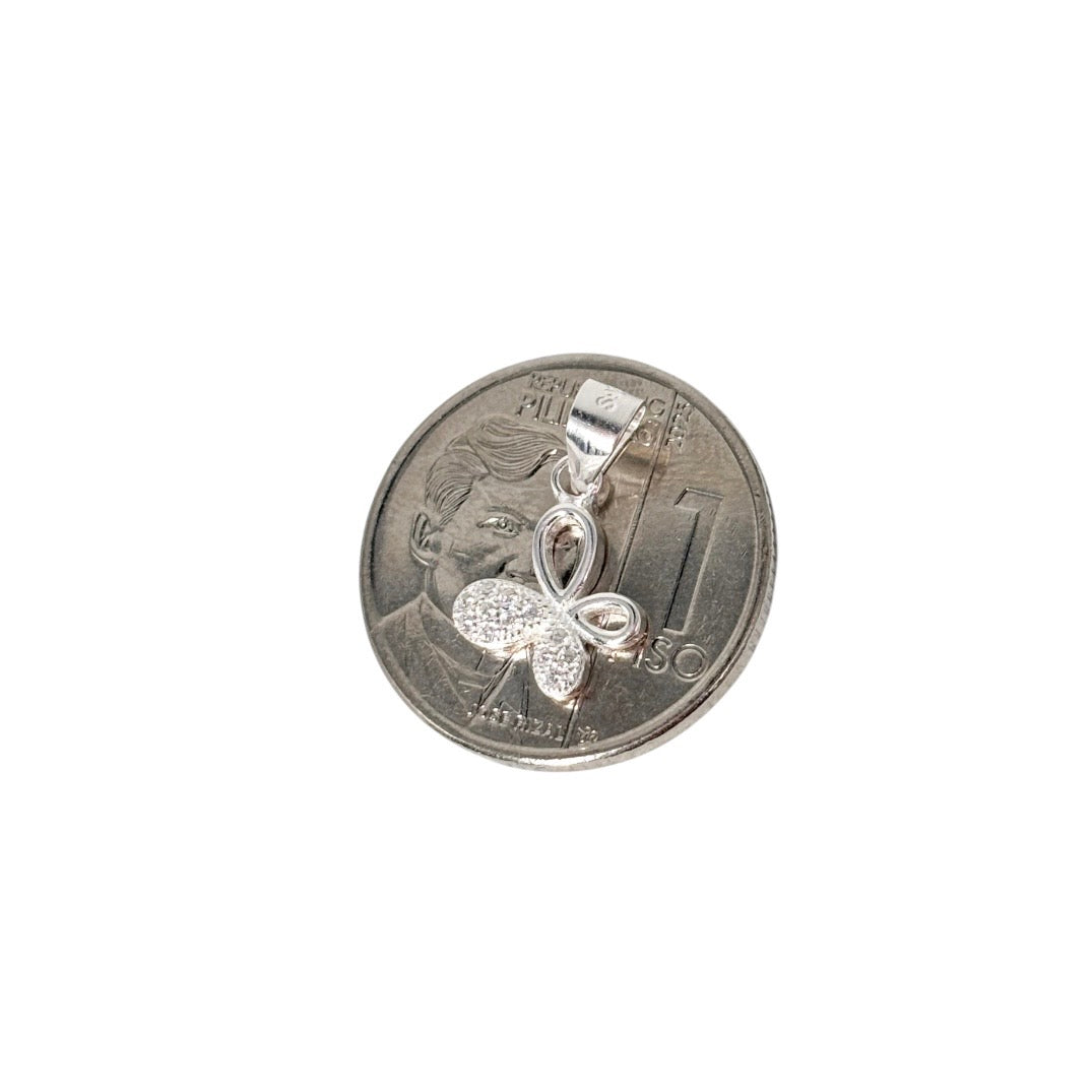 92.5 Sterling Silver - Mini Butterfly Pendant