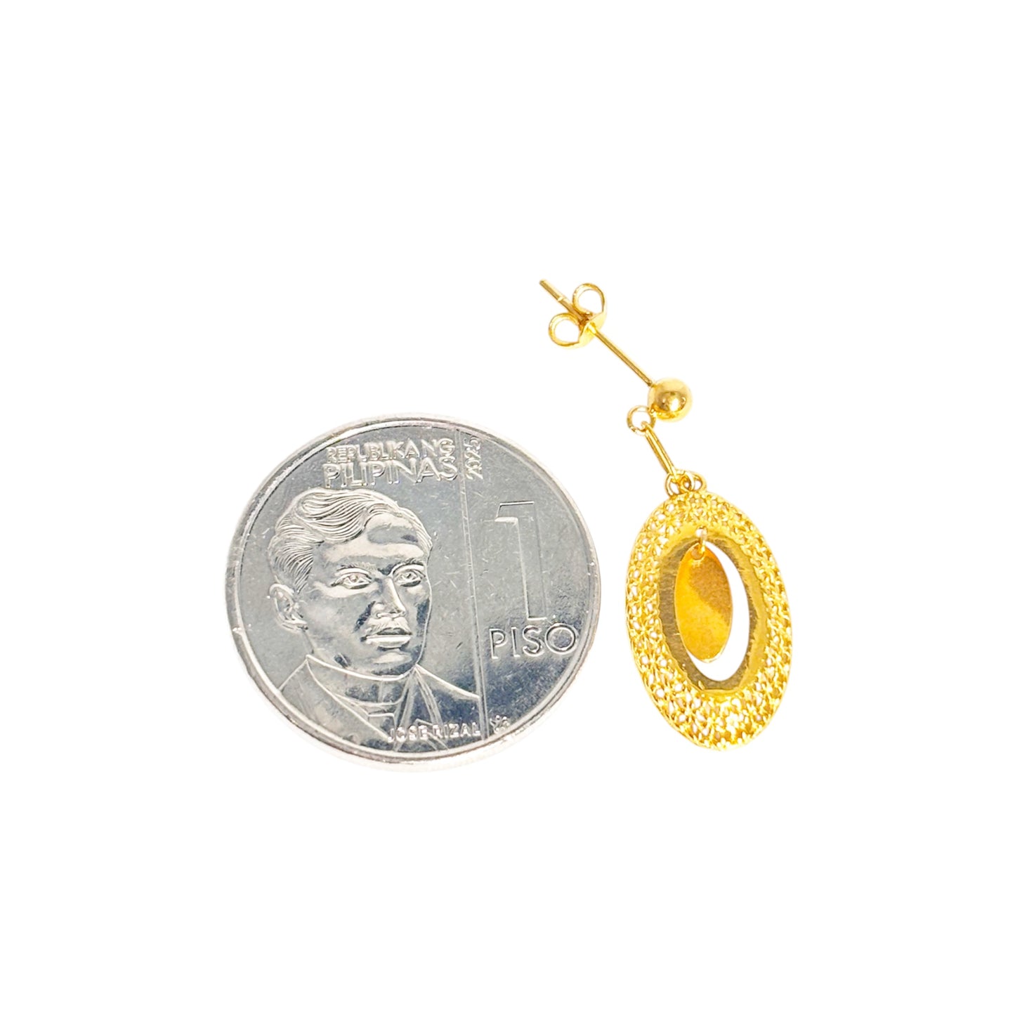 18k Saudi Gold Oval Glow Earring
-SKUAP2326EAR2
