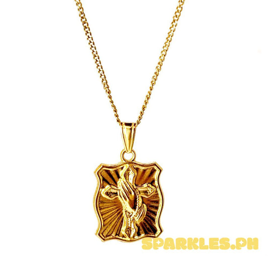 18k Saudi Gold Set Prayer + Cadena Chain 22"