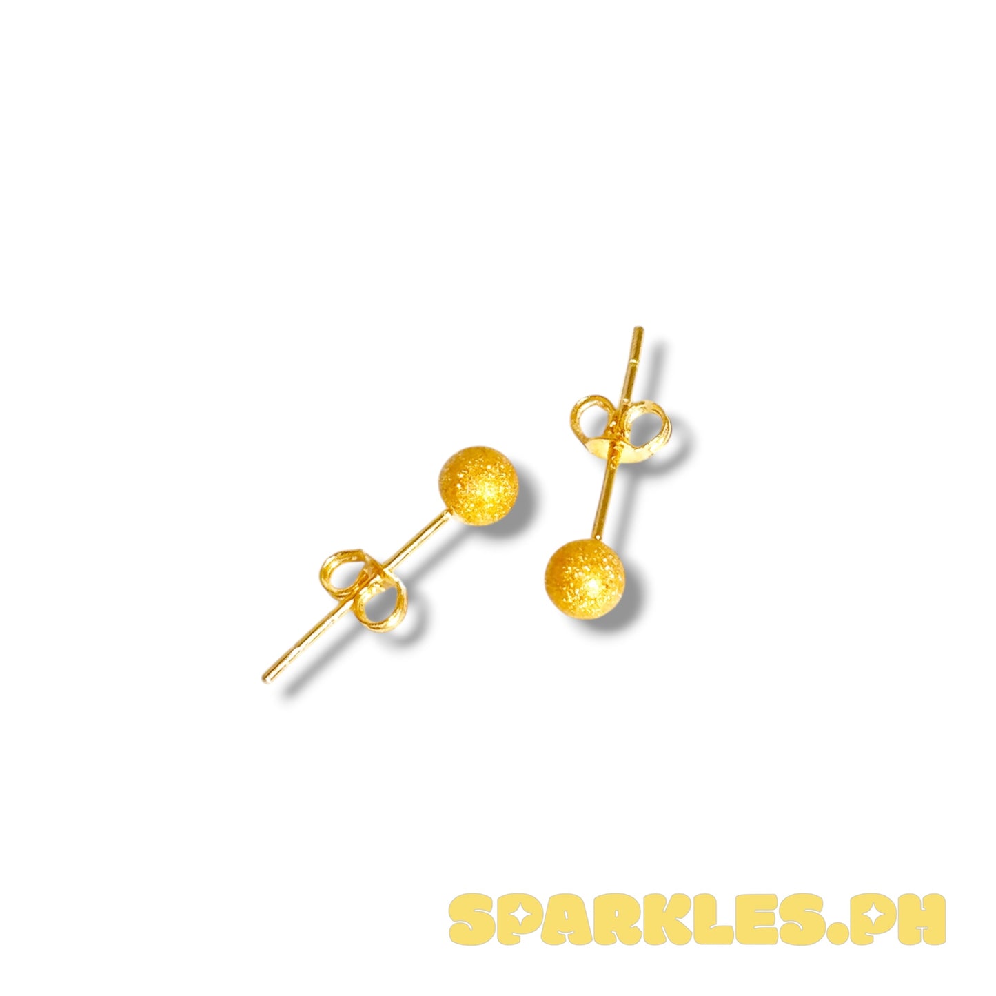 18k Saudi Gold Glitter Ball Earring
-SKUMY2226EAR1