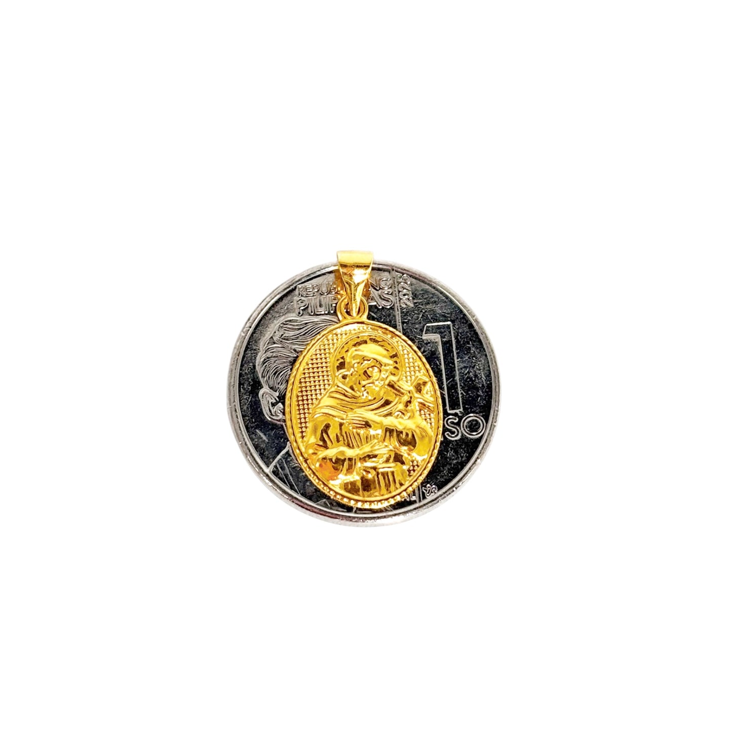 18k Saudi Gold St. Francis Pendant - SKUMY2226PEN