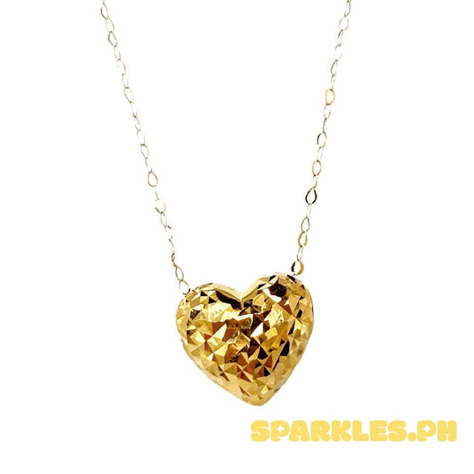 18k Saudi Set Ivana Diacut Heart + Tauco Chain lv3