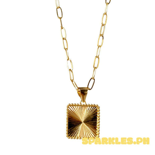 18k Saudi Set Dazzle Square + Micro Paperclip Makapal 18"