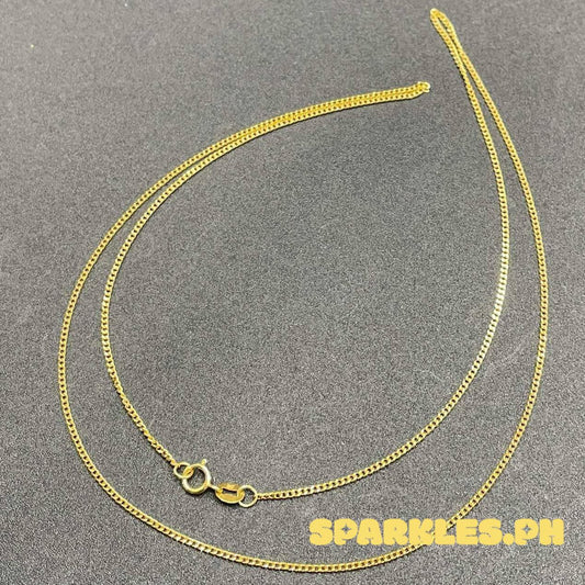 18k Saudi Gold 20' Flat Chain Solid Pawnable