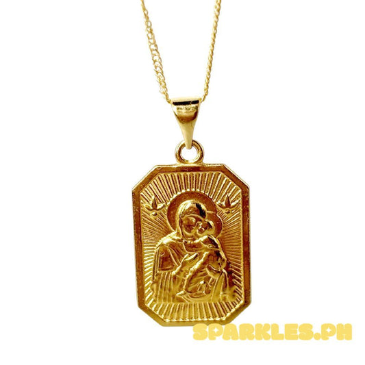 18k Saudi Gold Set Devotion + Japan Chain 20"