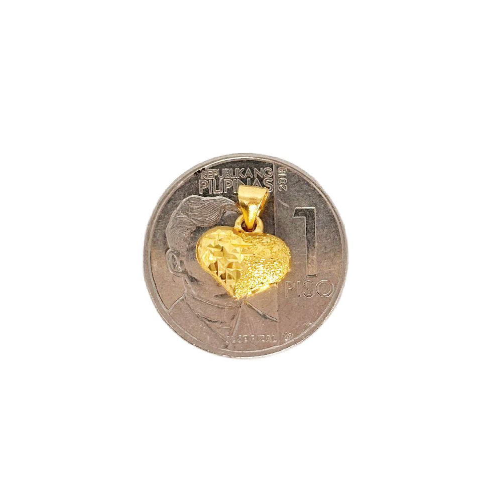 18k Saudi Gold Diashine Heart + Tauco Chain lv1