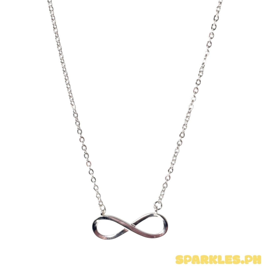 92.5 Sterling Silver - Plain Infinity Necklace