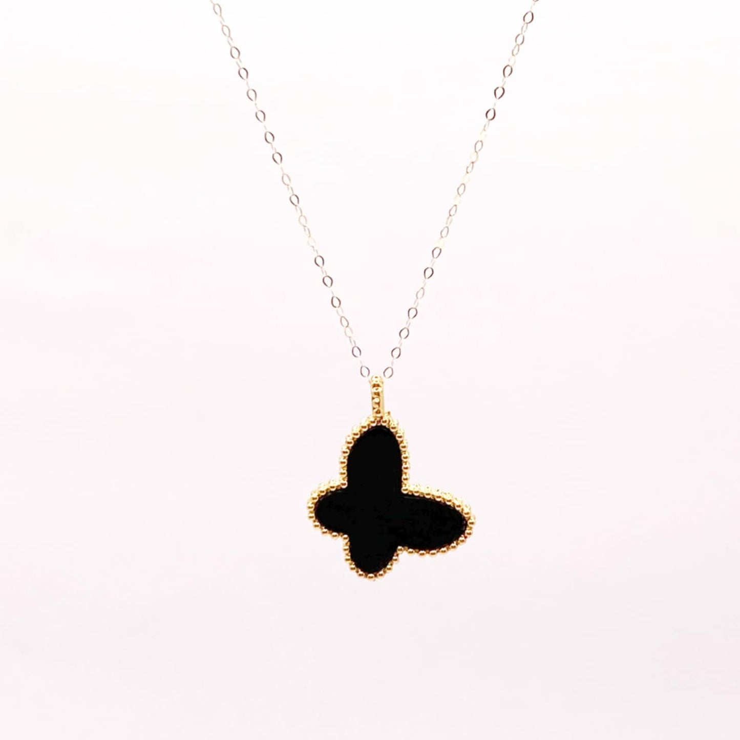 18k Saudi Gold Set 15mm Butterfly + Tauco Chain lv1