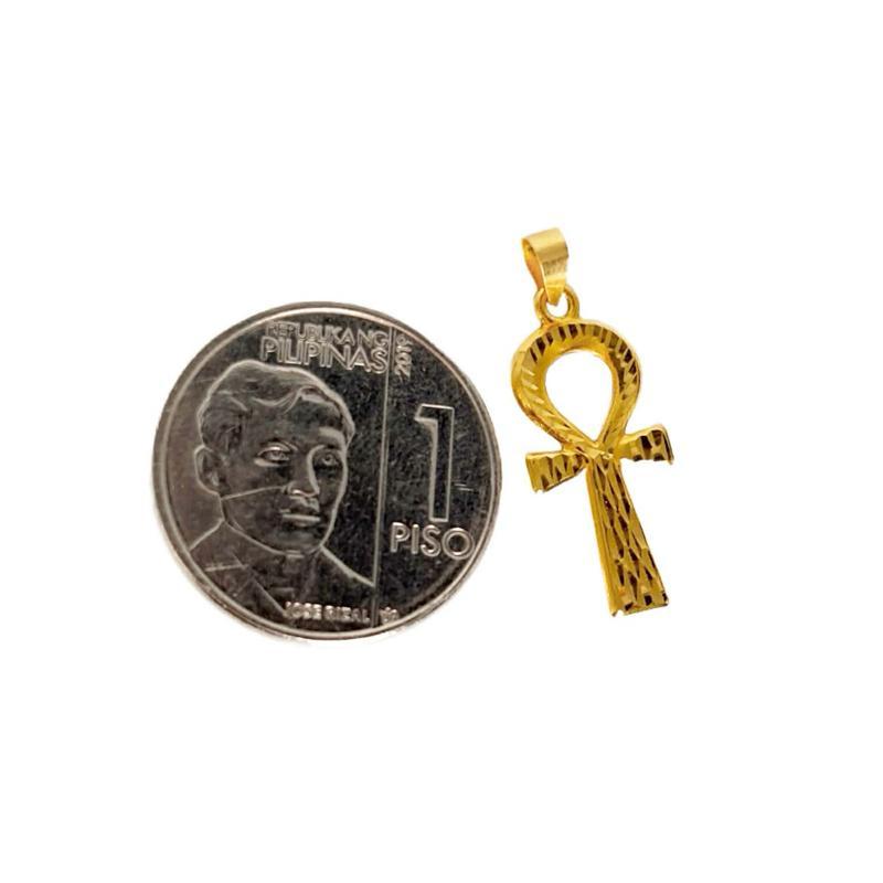 18k Saudi Gold Set Cross Key +Karkar Chain 18”