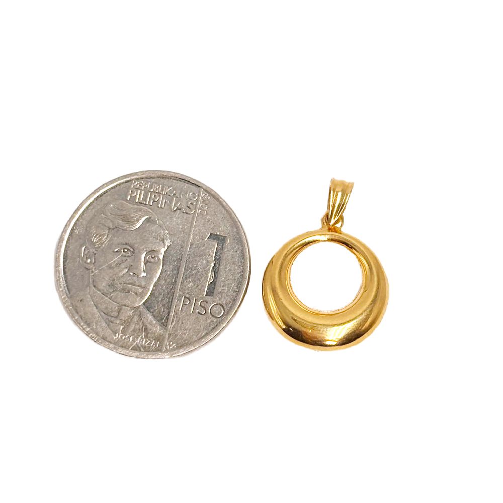 18k Saudi Gold Classy Pendant - SKU-ZNX8J0YA