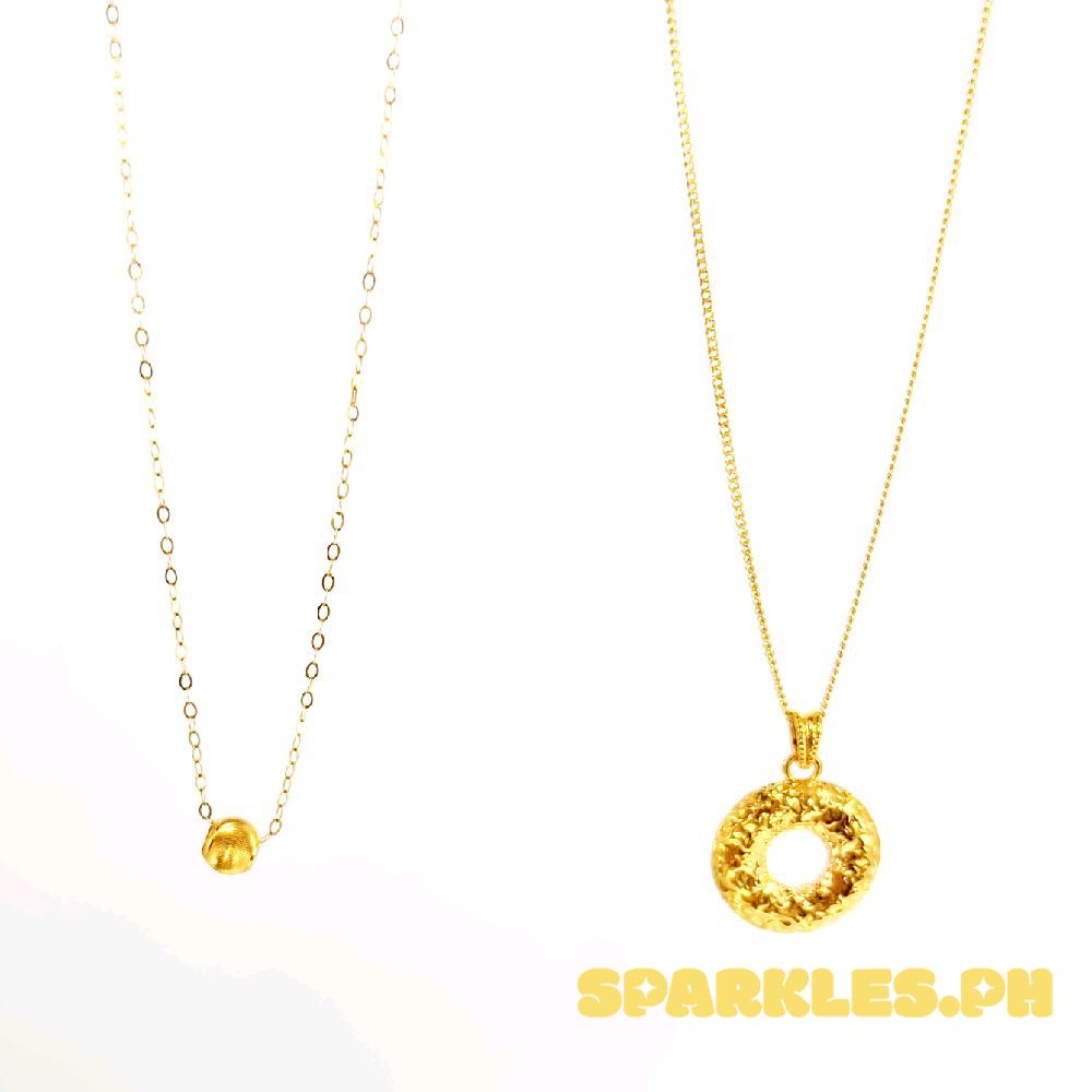 18k Saudi Gold Combo Sets Cat Eye + Tauco Chain lv1 & Donut HOLLOW+ Cadena Chain 20"