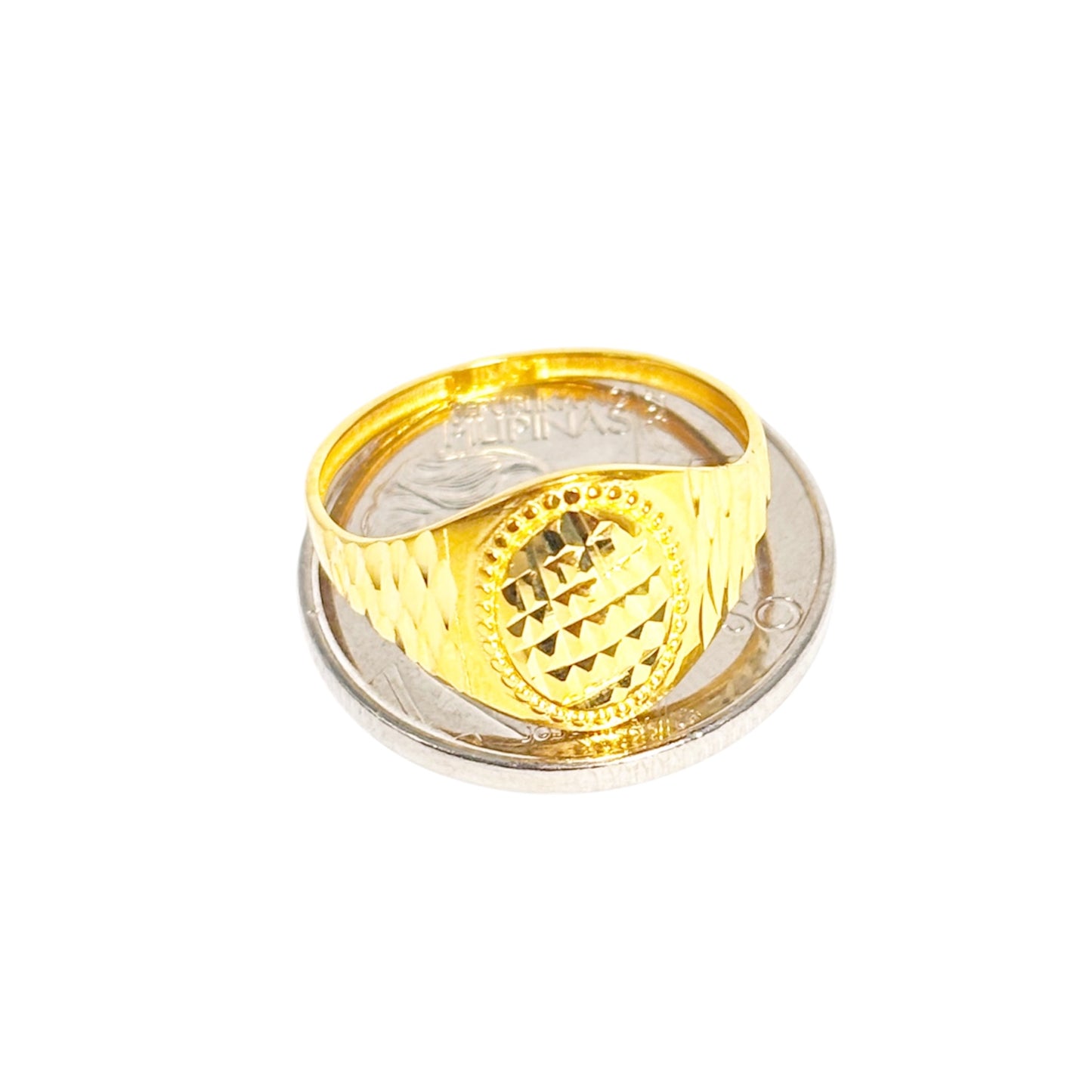 18k Saudi Gold Crest Ring -
SKUAP2326RIN2