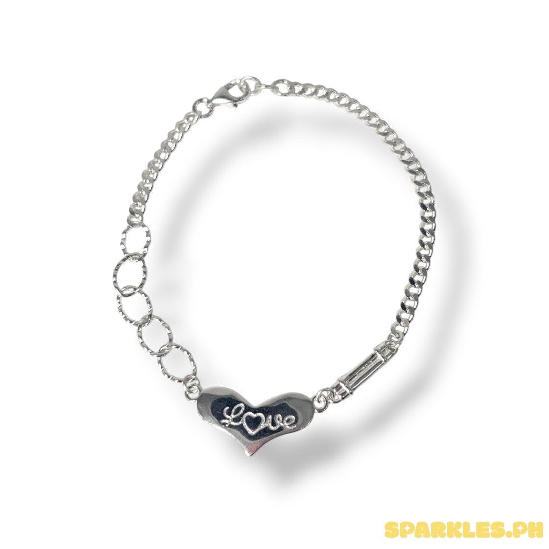92.5 Sterling Silver - Love Bracelet