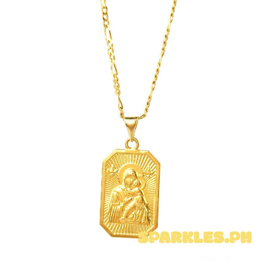 18m Saudi Gold Set Devotion + Figaru Chain 18"