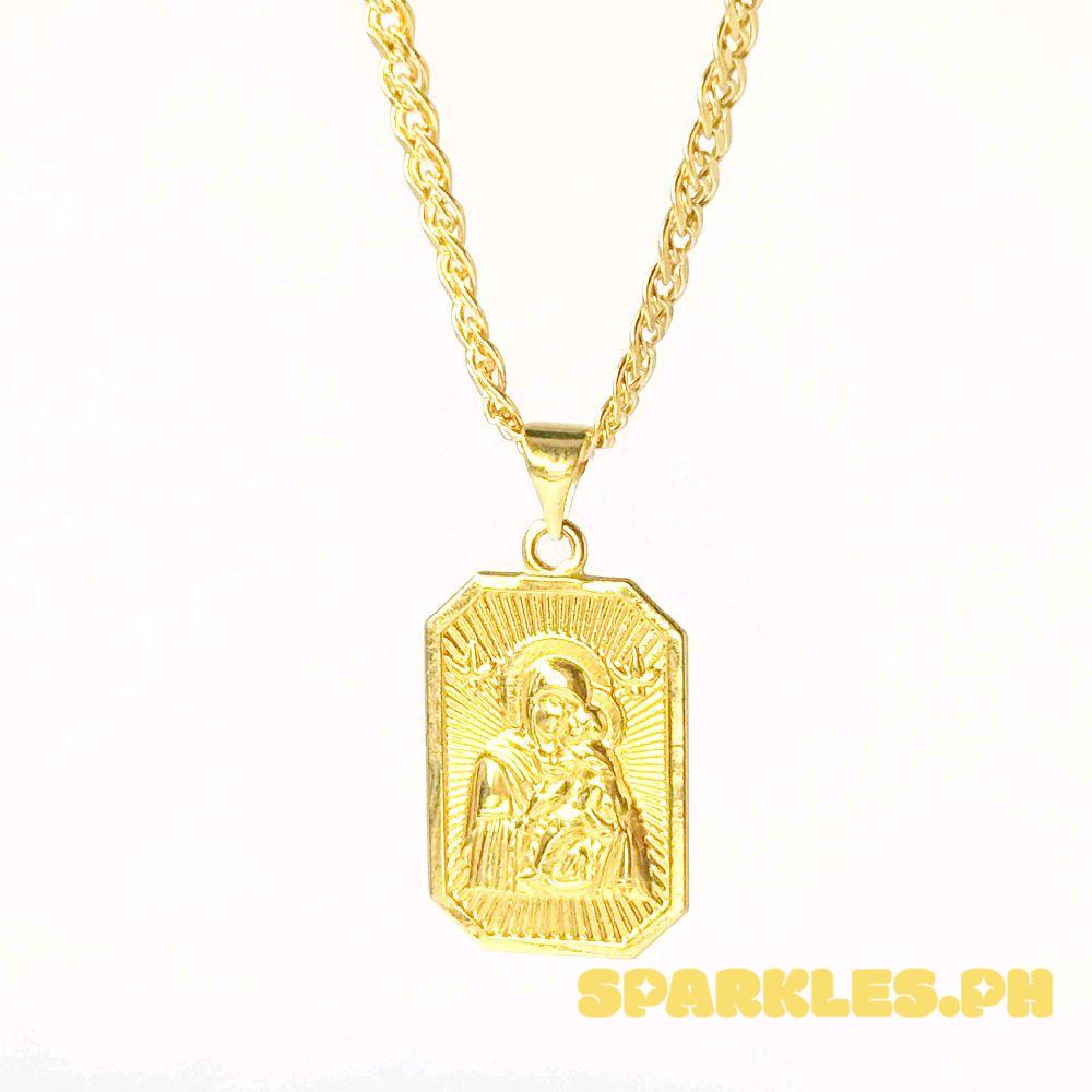 18k Saudi Gold Set Devotion + Tauco Knot Chain 20"
