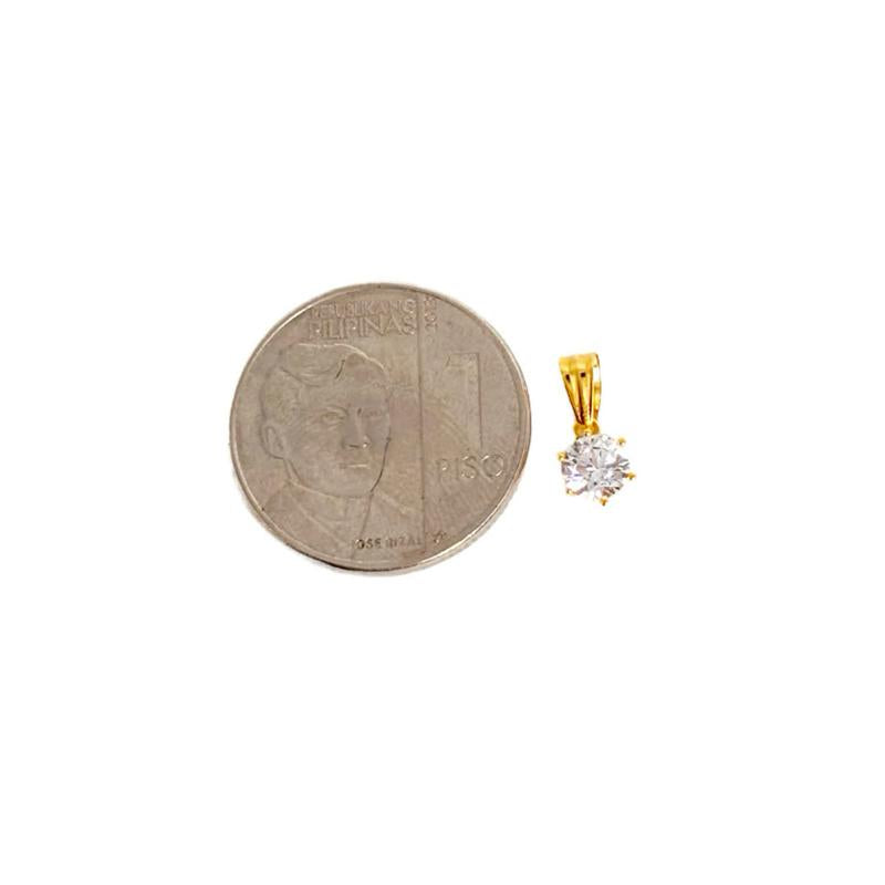 18k Saudi Gold Set Solid Moissanite + Foxtail Chain 18”