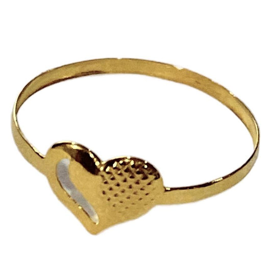 18k Saudi Gold Broken Heart Ring Pawnable