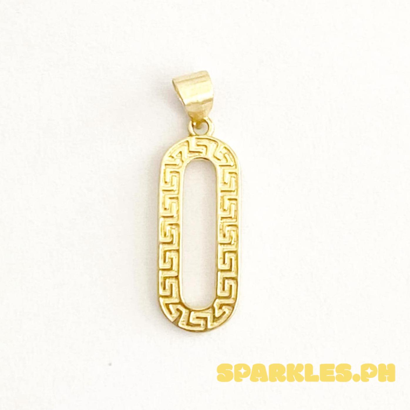 18k Saudi Gold Capsule Pendant - SKU-178DVKJA