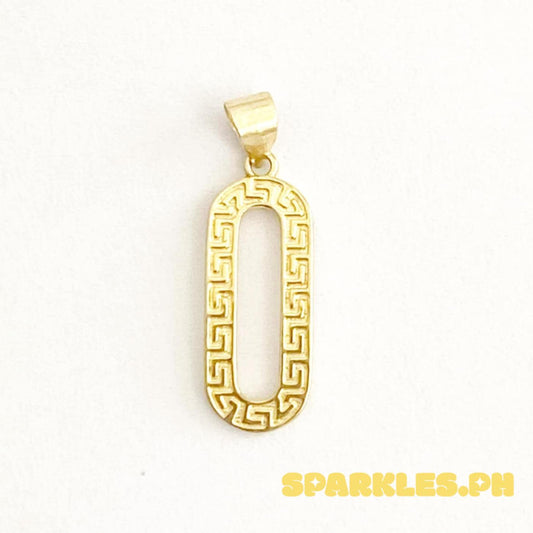 18k Saudi Gold Capsule Pendant - SKU-178DVKJA