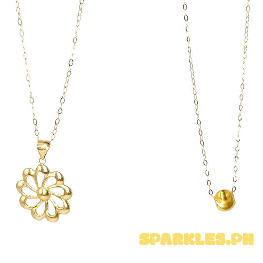 18k Saudi Gold Combo Sets Turbine + Tauco Chain lv1 & Gold Cat Eye + Tauco Chain lv1