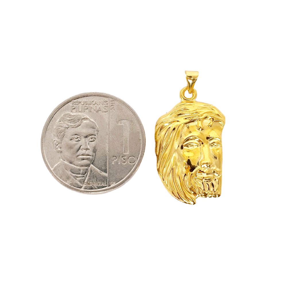 18k Saudi Gold Set Jesus Face V2 + Cadena Chain 20"