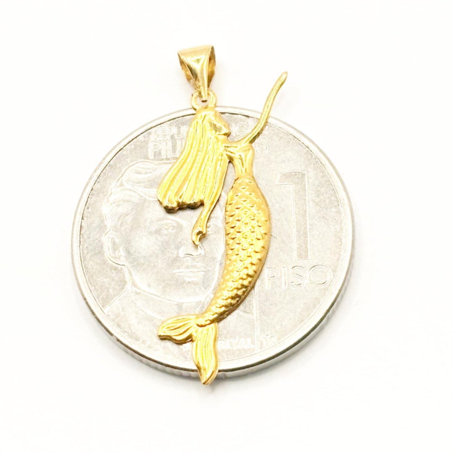 18k Saudi Gold Dyesebel Pendant Solid Pawnable - SKU-WULIJ7IB