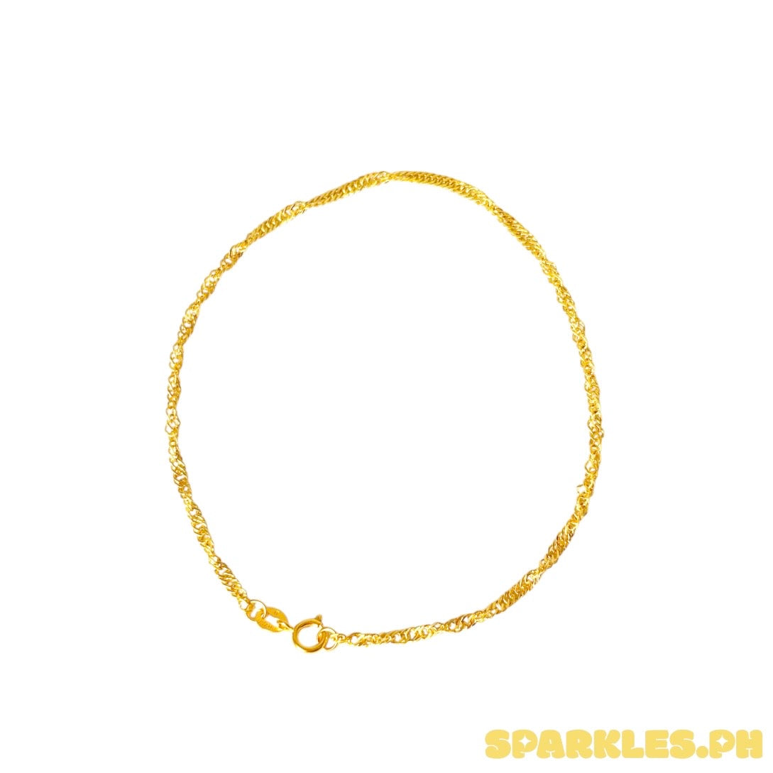 18k Saudi Gold TWISTED BRACELET 7.5"