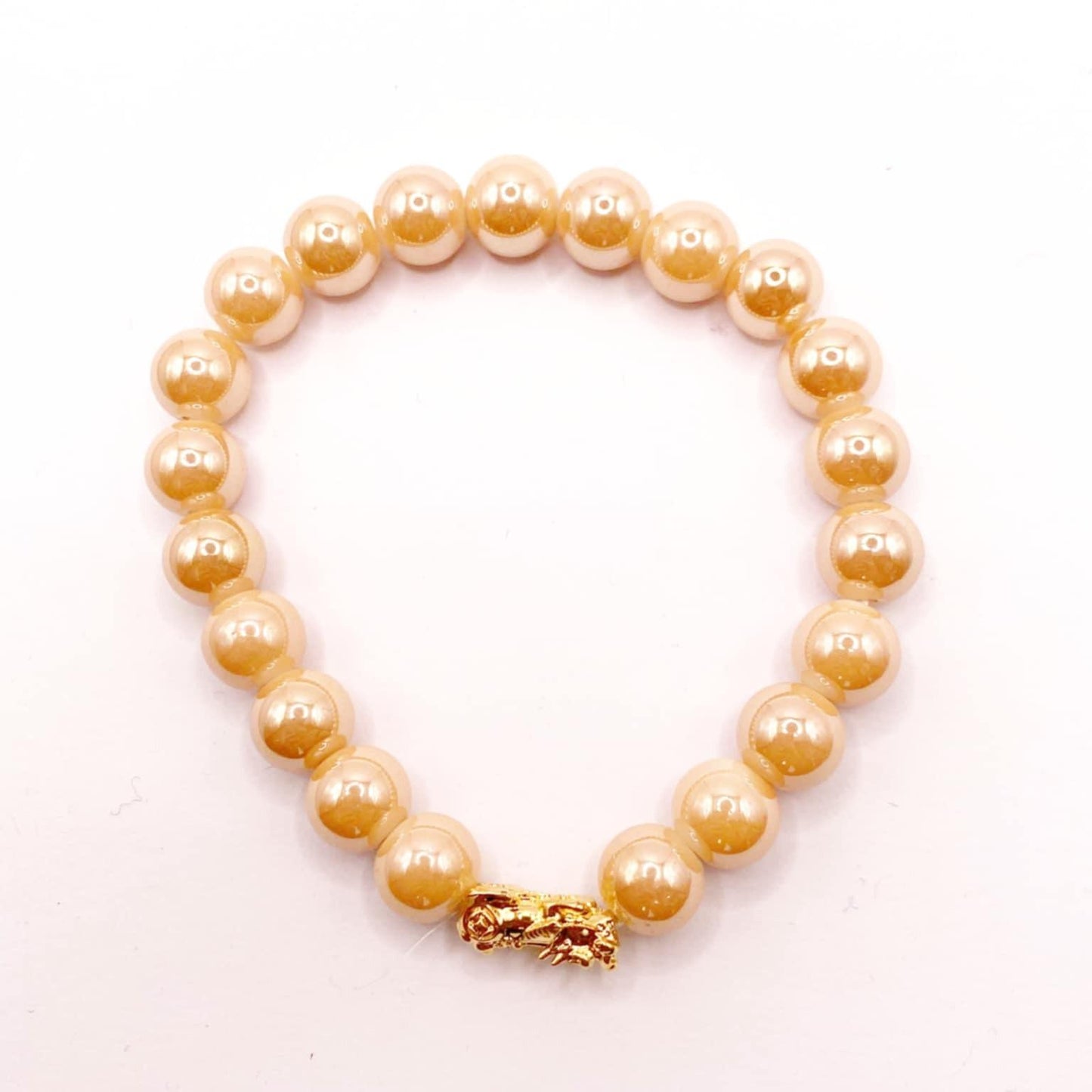 18k Saudi Gold Stone Piyao Bracelet NOT PAWNABLE - SKU-GAME2SQZ