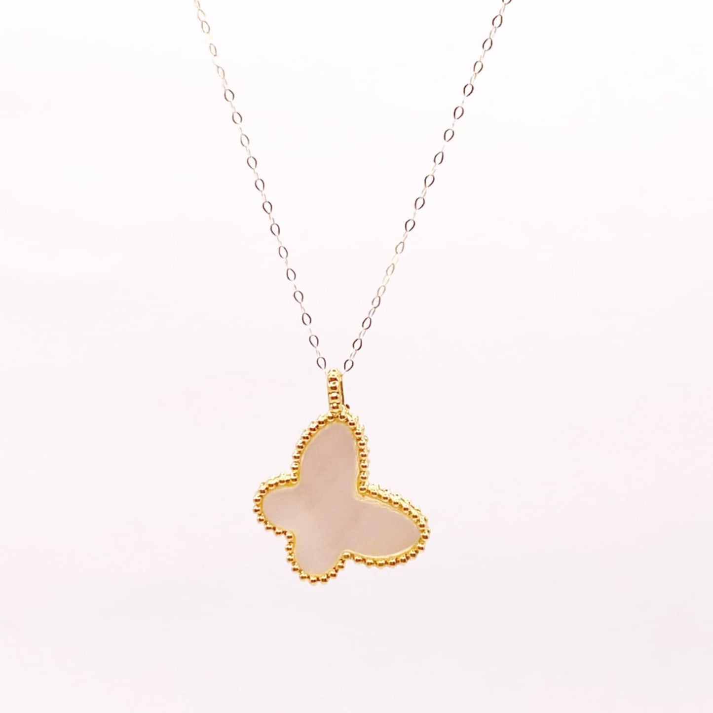 18k Saudi Gold Set 15mm Butterfly + Tauco Chain lv1