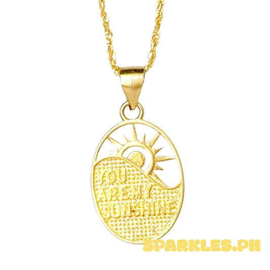 18k Saudi Gold Set Sunshine + Rope Chain 20"