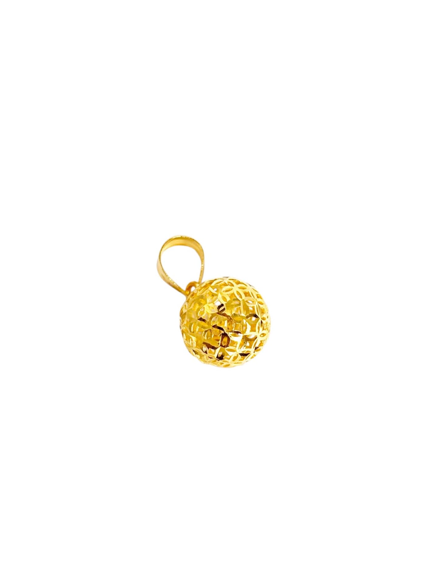 18k Saudi Gold Money Catcher Ball with Hook -SKUMA30PEN