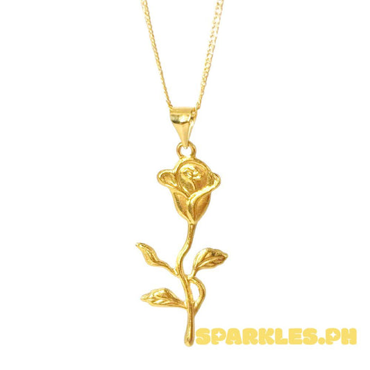 18k Saudi Gold Set Luminous Rose + Cadena Chain 22