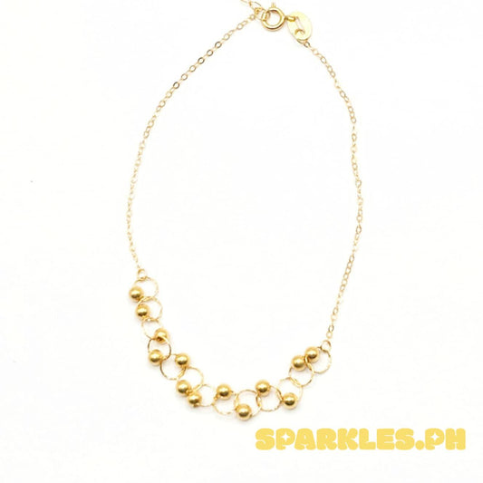 18k Saudi Gold Pebble Bracelet