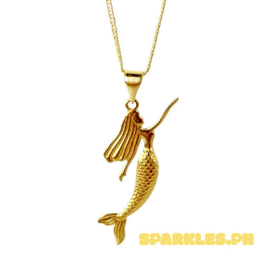 18k Saudi Gold Set Dyesebel + Japan Chain 20"