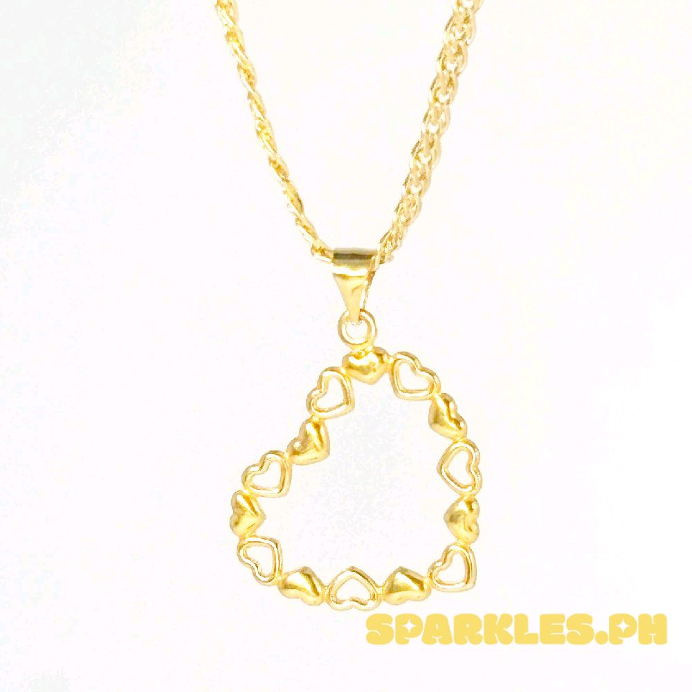 18k Saudi Gold HeartString + Tauco Knot Chain 20"