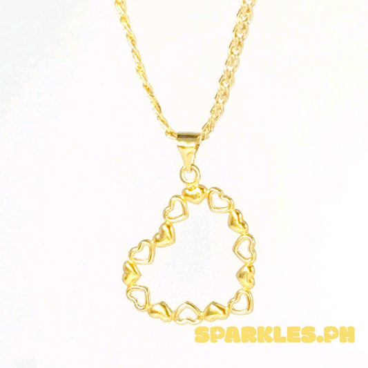 18k Saudi Gold HeartString + Tauco Knot Chain 20"