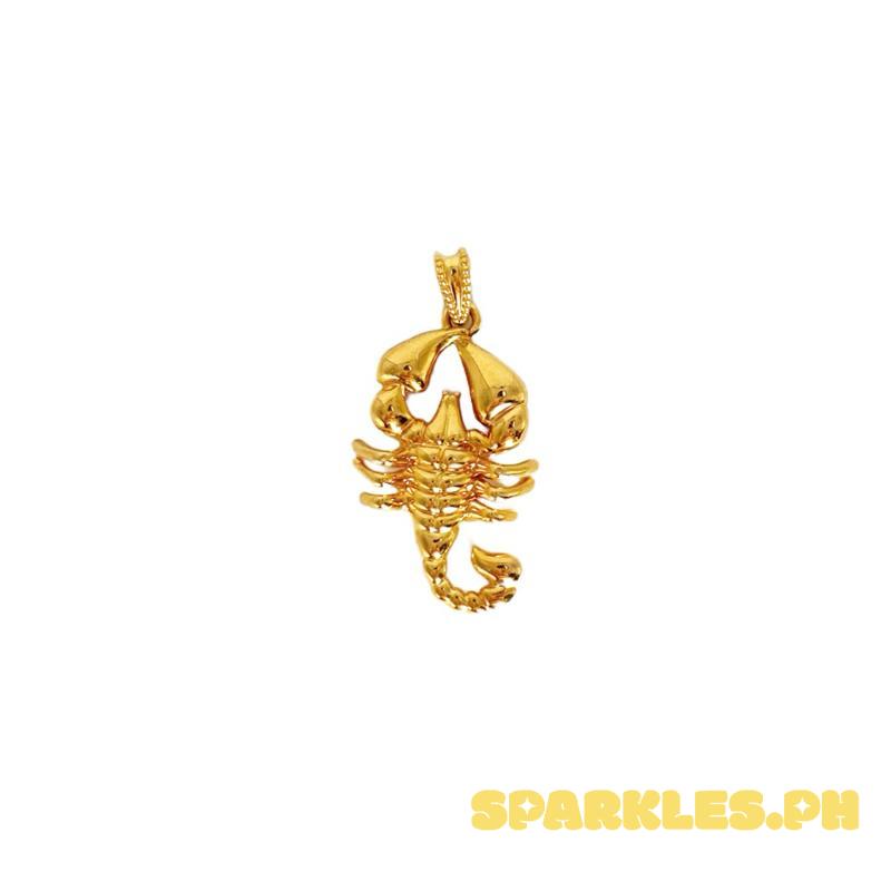 AMPAW/HOLLOW 18k Saudi Gold Scorpion Pendant - SKU-QG1K3M8B