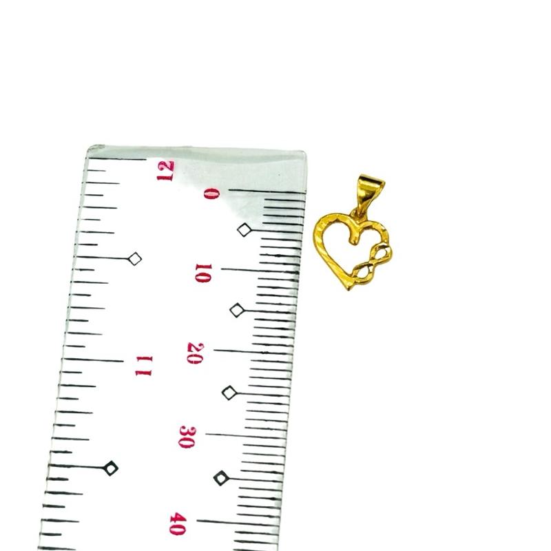 18k Saudi Gold Set  Infinity Heart+ Tauco Chain lv1