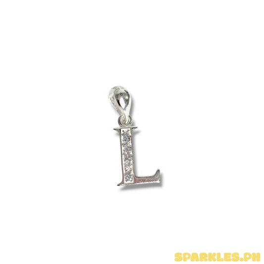 MT - 92.5 Sterling Silver - Letter L Pendant