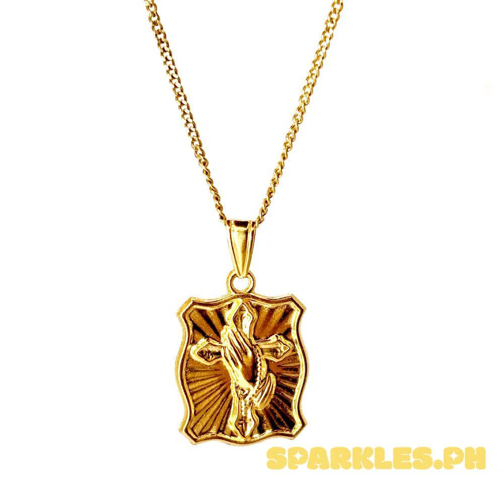 18k Saudi Gold Set Prayer + Cadena Chain 18"