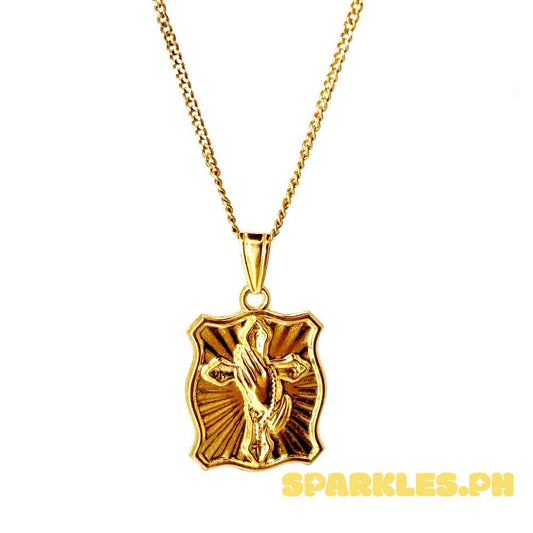 18k Saudi Gold Set Prayer + Cadena Chain 18"