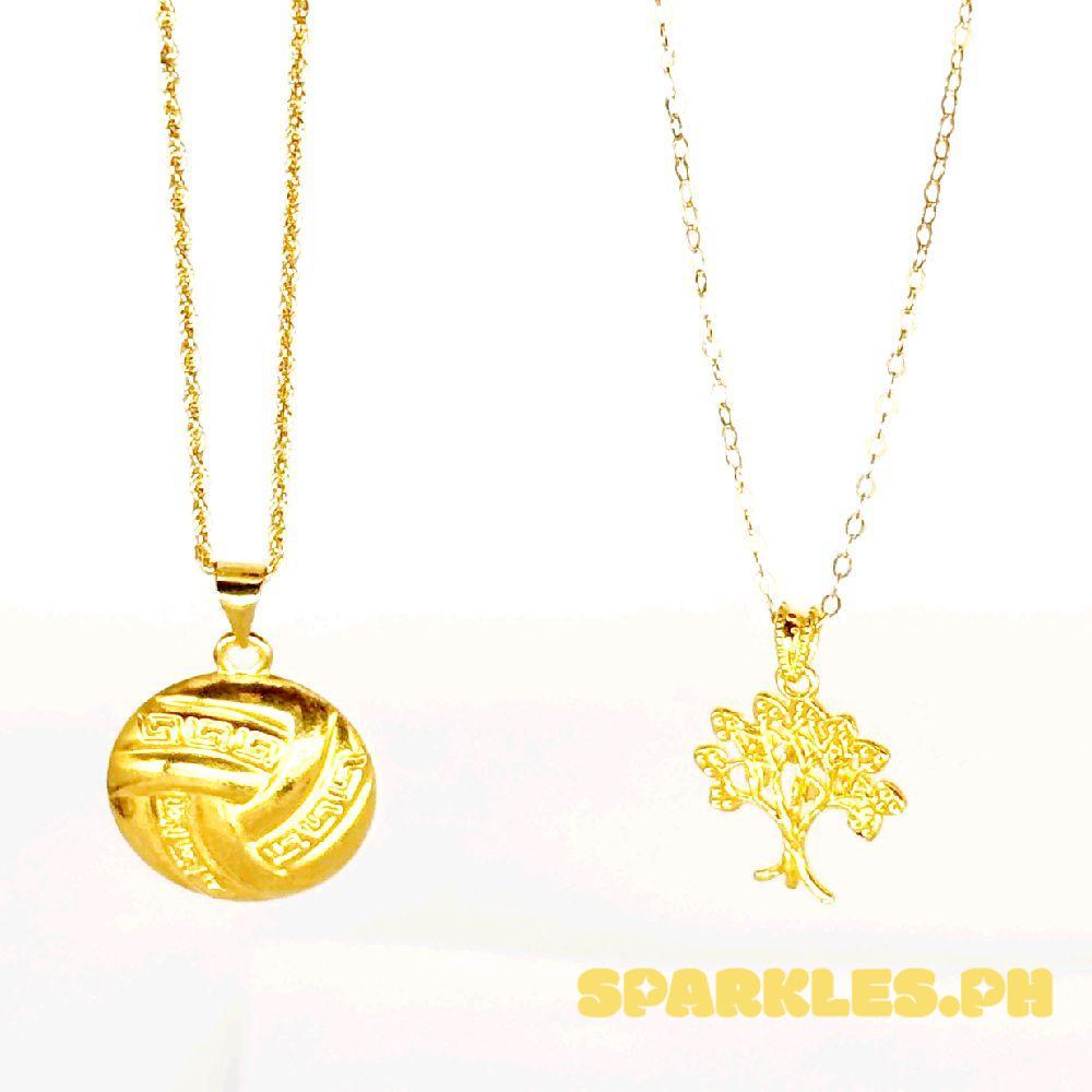 18k Saudi Gold Combo Sets Fenfen Circle + Rope Chain 18" & Punong Ginto AMPAW + Tauco Chain lv1