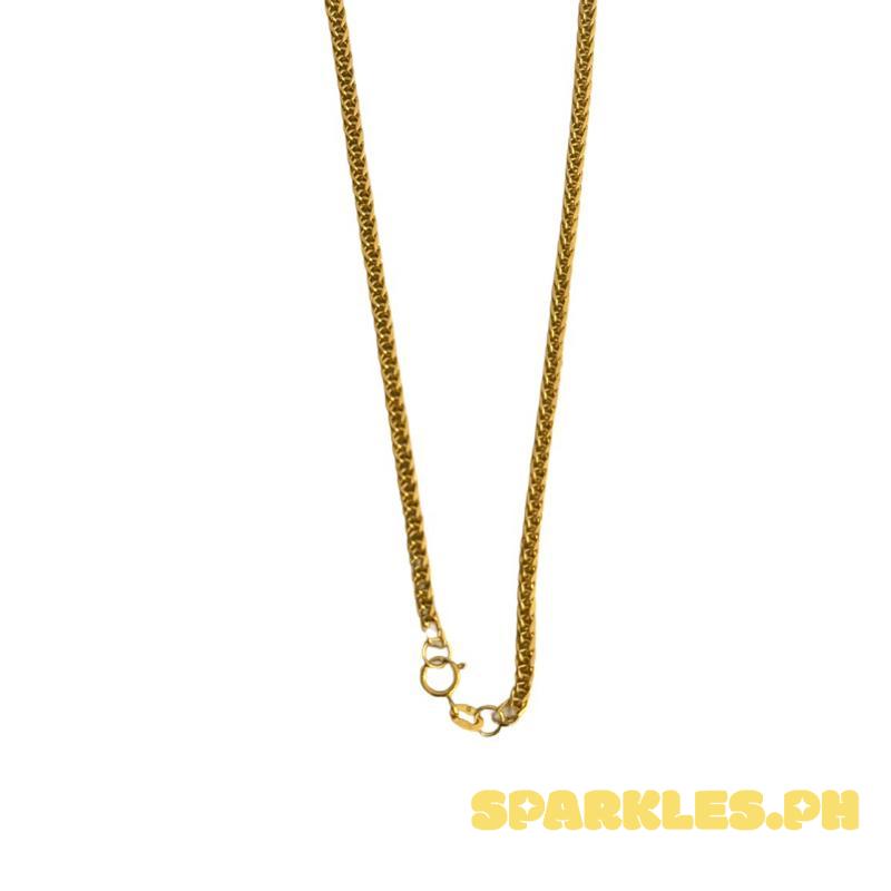 18k Saudi Gold Foxtail Chain Makapal 20" - SKU-UPCU6PEW