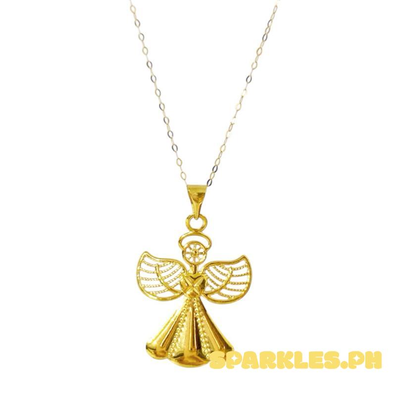 18k Saudi Gold Set Guardian Angel + Tauco Chain lv1
