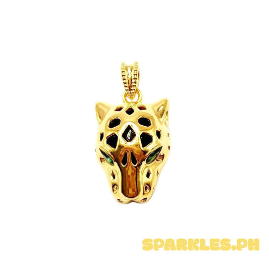AMPAW/HOLLOW 18k Saudi Gold Panther Pendant -SKU-UJBJF12G1
